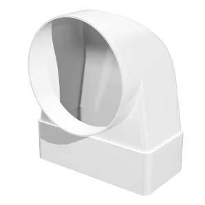 Соединитель угловой для плоского канала с круглым 60х204мм d125мм 620СК12,5КП Era