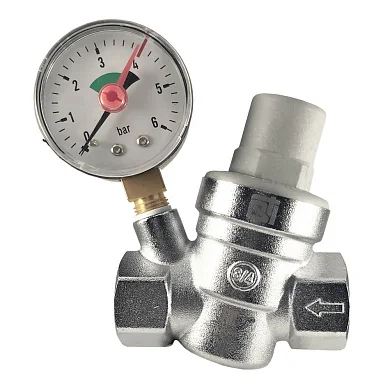 Редуктор давления STI 3 4  с манометром (1-6 бар)  1 42