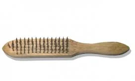 Щетка 6-рядная проволочная стальная деревянная рукоятка РемоКолор 11-1-006  1 24