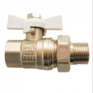 Кран шаровой STI накидная гайка бабочка 15  10 100