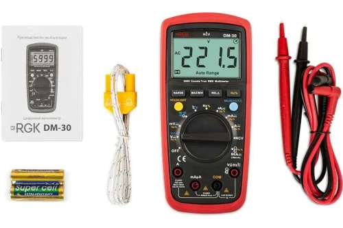 Мультиметр цифровой DM-30 RGK 776448  1