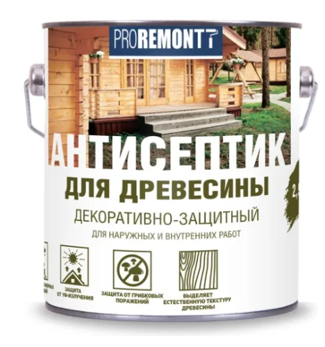 Антисептик деревозащитное средство палисандр Proremontt 2,5л. (0006565)  1 4