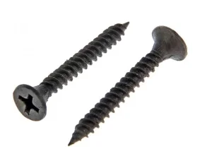 Саморез для ГКЛ мелкая резьба, оксид 3,5х 25 кор. с ок. - 350 шт. SteelRex