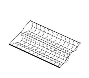 Обувница 2-ярусная стационарная, серия 460, L=607, Чёрный, CI