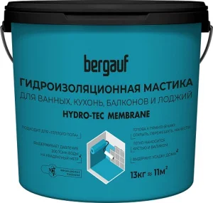 Гидроизоляционная мастика Bergauf HYDRO-TEC MEMBRANE под плиточные облицовки всесезонная 13кг  1 33