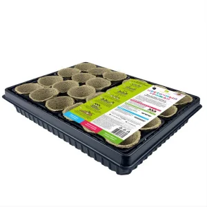 Набор Цветочный урожай торф.горшки 24шт 60х60мм+поддон