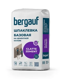 Шпаклевка цементная базовая Bergauf Glatte Zement 25кг