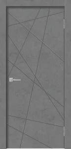 Полотно дверное GEO-1 Бетон графит ПГ *600