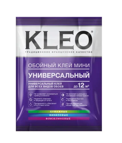 Клей для обоев универсальный KLEO Мини Line Optima 60гр  1 12