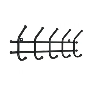 Вешалка настенная "Норма 5" 5 крючков черная ВН 24Ч (ЗМИ) *1
