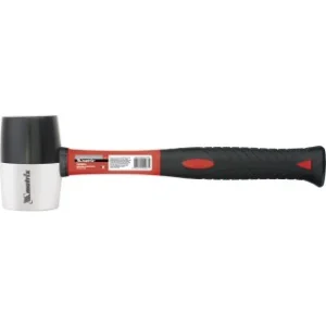 Киянка резиновая 450гр черно-белая резина фибергласовая рукоятка Matrix 11171