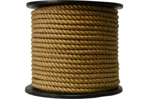 Канат джутовый кручёный 12 мм (100м) Р/н 625 кг, *1/10/100