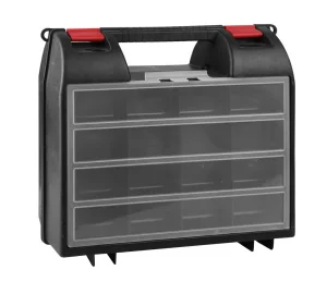 Ящик для инструмента пластиковый с пласт. замком 360х323х145мм 14`  ЭЛОР-14  Зубр Профессионал 38035