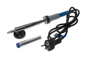 ЗУБР  100 Вт, в наборе: припой + подставка, 2к рукоятка, клин, керамический нагреватель, электропаял