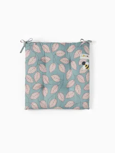 Подушка на стул "Этель" Листья 40×40см зелёная 100% п/э 10713152 *1