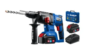 Перфоратор Зубр Профессионал PB-260-42 Т7 sds-plus 20В 2 АКБ (4 А·ч) 0-4800 уд мин кейс  1