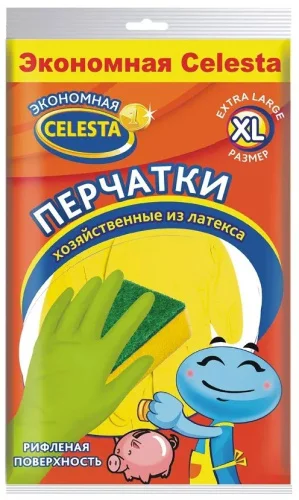Celesta Хозяйственные перчатки XL  (ЭКОНОМ)