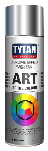 Краска аэрозольная Tytan Professional Art of the colour 400мл хром (64745)  1 12