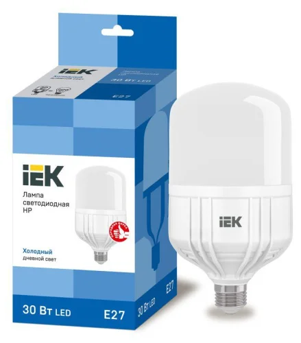 Лампа Е27 HP 30Вт 2700Лм 6500К LLE-HP-30-230-65-E27 (IEK)  1 10