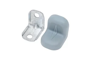 Уголок крепежный 20х20мм металлик с пластиковой крышкой уп-4шт пакет Tech-Krep 147868 *1