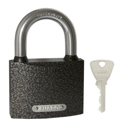 Замок навесной Fuaro PL-UNI-0175 (PL-01-75) 3key англ.  блистер