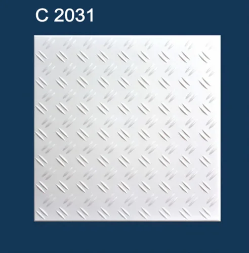 Плитка потолочная экструд.Solid С2031 белая