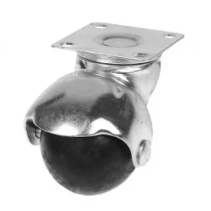 Опора колесная 40мм с пятой, поворот.подшипн., кругл. ЧИБИС/SANBERG 31777и черный