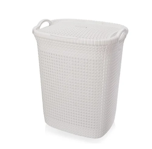Корзина д белья пласт 37л  Paola  с ручками 467 (Эльфпласт)  1