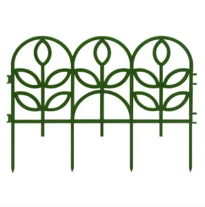 Ограждение садовое пласт Флора 300х34см зеленое О1661 *1