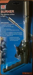 Горелка газовая с пьезоподжигом 103 Горелка газовая с пьезоподжигом 103