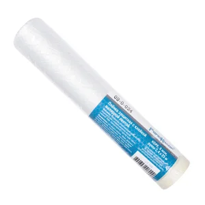 Пленка защитная с клейкой малярной лентой, прозрачная, HDPE, рулон 2,4х25м, толщина 8мкм, 09-0-024