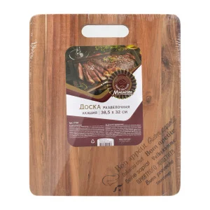 Доска разделочная, акация, 38,5*32*1,5 см