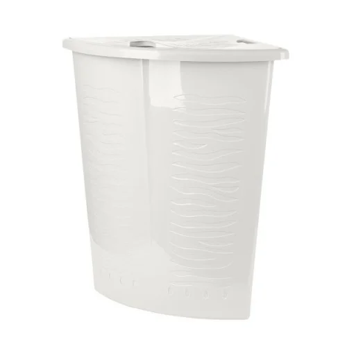 Корзина д белья  Keeplex Regular  с откидной крышкой 40л угловая 50х37х54см белое облако KL170011048