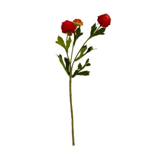 Цветок искусственный Ранункулюс, В420, красный *1