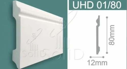 Напольный плинтус UHD 01 80 под окраску 80х2400мм Solid  1 11