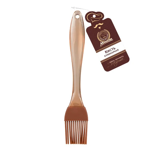 Кисточка кулинарная силиконовая, 17,5 3 см, цвет в ассортименте