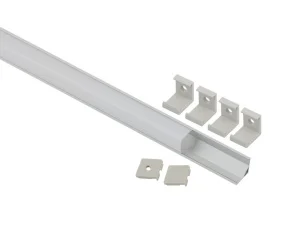 Комплект с угловым анодированным профилем 1616S 16х16мм 2м и квадратным экраном 2м CAB280 Б0039466 (