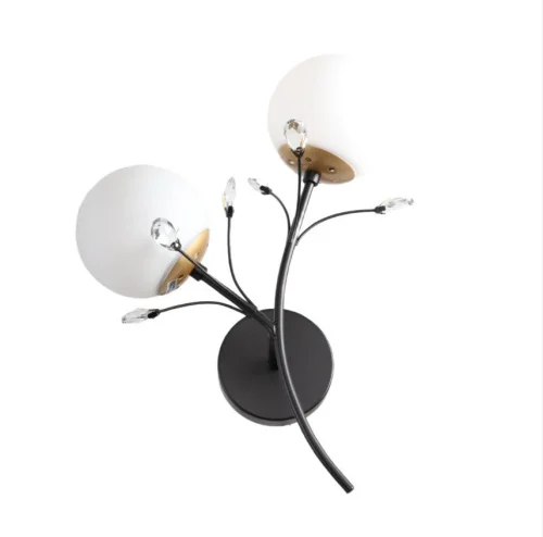 Бра в стиле модерн 51638 2wBK+GD WT (ЭкономСвет)  1