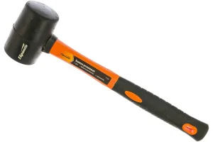 Киянка резиновая, 225г, черная резина, фибергласовая рукоятка// Sparta 11125 *1/48