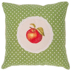 Подушка декоративная "фрутта-яблочко" 40х40см х/б 100%