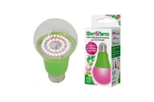 Фито лампа светодиодная для растений E27 15W картон LED-A60-15W SPSB E27 CL PLP30WH Uniel