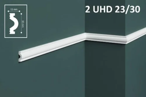 Молдинг настенно-потолочный UHD Polymer 2 23 30 2м Солид  1 36