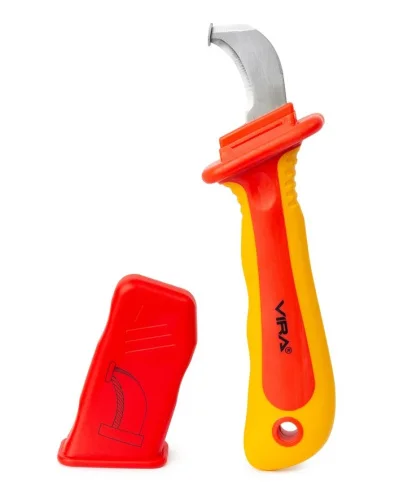 Нож монтерский диэлектрический с пяткой 1000В VDE Rage by Vira 397040  1