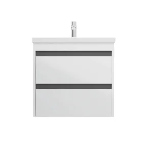 Тумба для ванны подвесная AM.PM Pulse под раковину M91FHX0602WG 60см белый глянец/графит