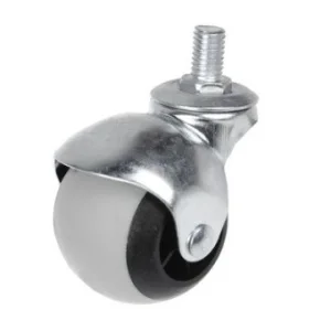 Опора колесная 50мм с болтом М10, поворот.подшипн., кругл. серое ЧИБИС SANBERG (упак 4шт) М1710  4 1