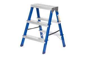 Стремянка 3 ступени стальная двухсторонняя РемоКолор 63-0-123  1