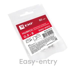 Наконечник НШвИ(2) 0.5-8 (упак 50 шт) nhvi2-0.5-8 210712 (EKF)  1