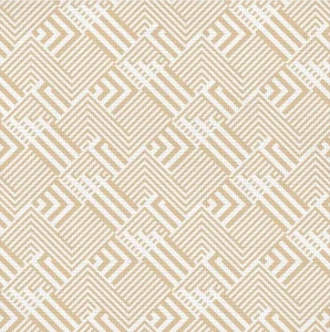 Коврик напольный из вспененного ПВХ Геометрия бежевый 7101 0,65х12м (Vilina)