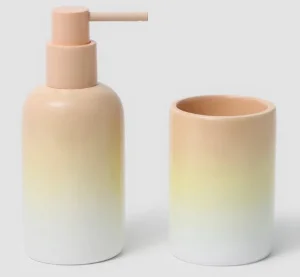 Набор аксессуаров для ванной комнаты (пластик, полимер 2 предмета) 9951844 (Savanna) *1