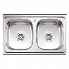 Мойка нерж. сталь глянцевая 800х600х170мм толщ. 0,6мм с сифоном L98060B (Ledeme)  1 5